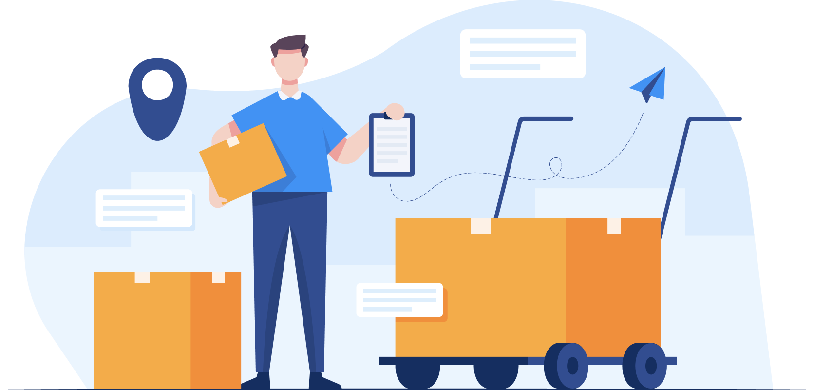 Smart Inventory Management  Illustration
